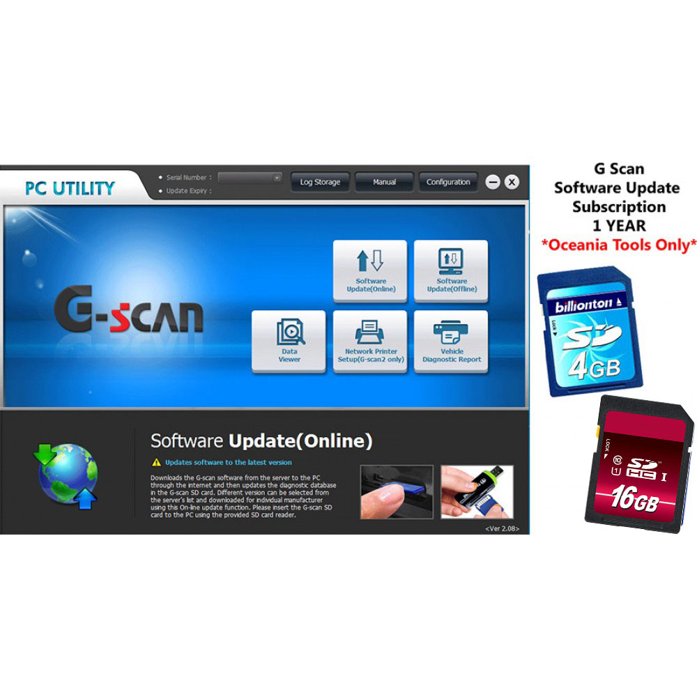 G Scan Oceania Software Update Subscription Extension